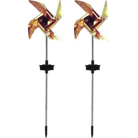 2Pcs Innovative Lawn Lamp Solar Powered LED Decorative Light for Outdoor Garden Backyard Parks Pathway (1/5)