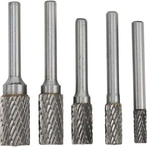 Jeu de fraises rotatives au carbure - 6mm, parfait pour métal, bois, bijoux et polissage (1/5)