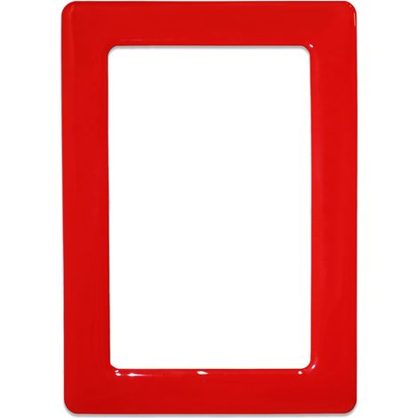 Magnetischer, selbstklebender Rahmen, Größe 13,0 x 8,1 cm – rot (1/5)