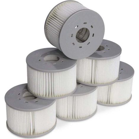 Lot de 6 filtres pour spas gonflables MSPA V2. Ø106cm – 6 cartouches filtrantes de remplacement pour spa gonflable MSPA (1/5)