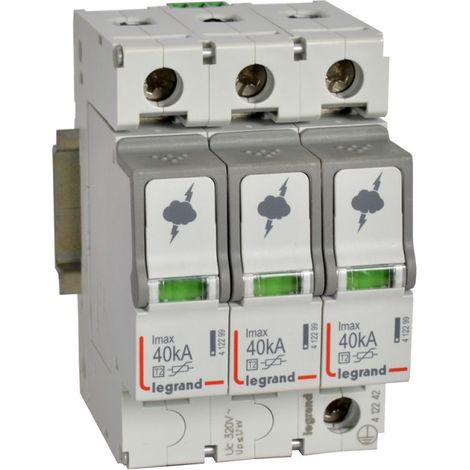 Parafoudre Legrand 412242 40 kA 320 V modulaire (1/3)