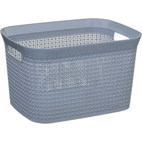 Panier de Rangement "Scandi" 25L Gris