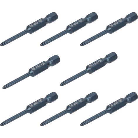 10 schlagfeste Phillips-Schraubendreherbits aus S2-Legierungsstahl für elektrische Handwerkzeuge (1/5)
