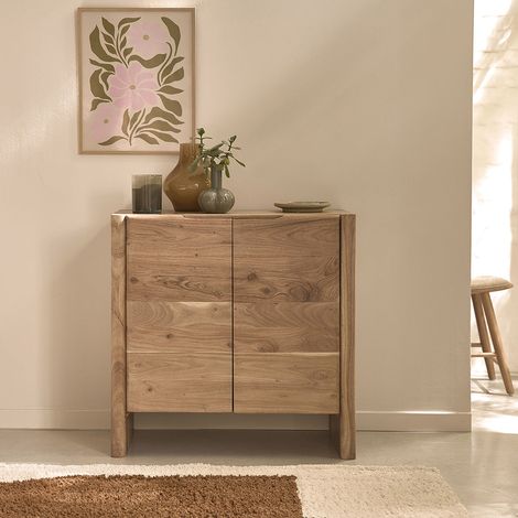 Buffet en acacia massif 80 cm (1/5)
