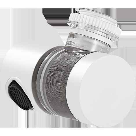 Filtre de robinet - Filtration multi-étapes - Réduction calcaire - Acier inoxydable - 1200 L - Pour cuisine et salle de bain (1/4)