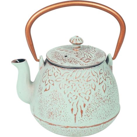 Théière japonaise verte en fonte 1 litre (1/3)
