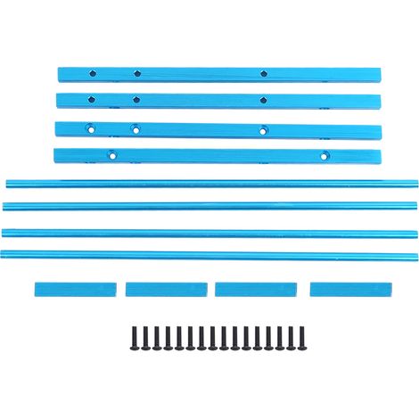 Support de rangement pour pneus de voiture RC 1/10 TRX4/SCX10, roue de simulation 1,9 pouce, étagère à pneus bleue (1/5)