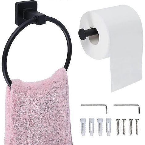 Porte-papier toilette et porte-serviettes muraux - Coffret cadeau d'accessoires de cuisine (1/5)
