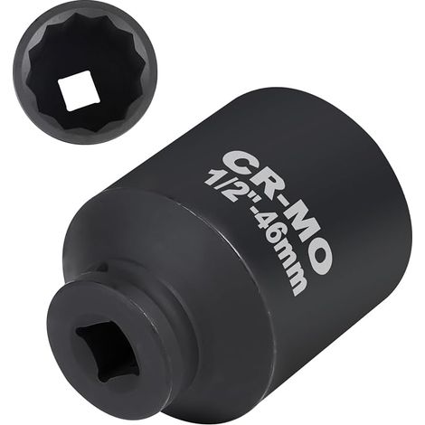 46 mm 12 Point Socket, 1/2 Inch Impact Sockets, Set (1/5)
