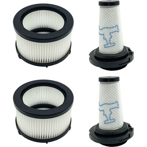 Accessori per aspirapolvere Good Fortune Rowenta x-force Flex 9.60, filtro in cotone, set da 4 pezzi, nero
