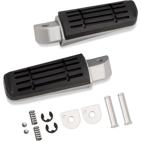 Repose-pieds Arrière Universel pour Motos en Acier Inoxydable - Compatible avec Divers Modèles - (1/5)