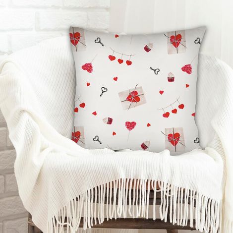 Housse de coussin carrée standard 45x45cm léger pour canapé lit salon chambre