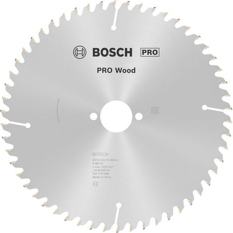 Bosch PRO Wood Circular Saw Blade 216 x 2.6 x 30 mm T54 2608838411