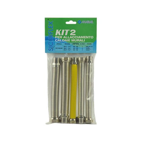 KIT RACCORDI INOX ESTEN.MF.1/2 P/CALDAIA