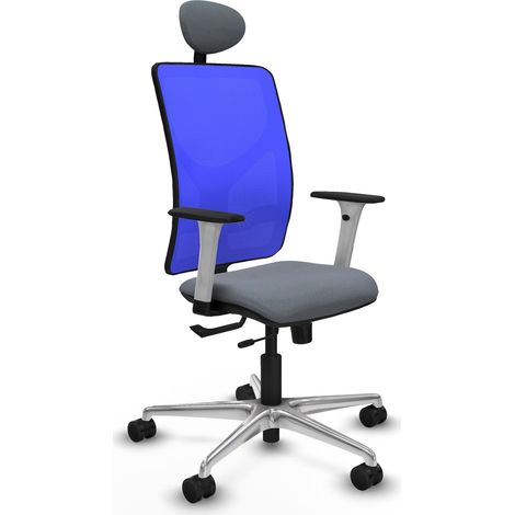 Chaise piqueras y crespo Motilla blanc accoudoirs ajustables support lombaire (1/2)