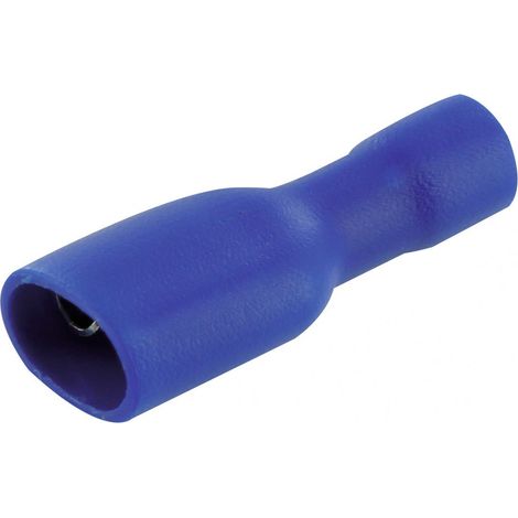 Clip Femelle completamente isolato blu 6,35 mm - 10 pezzi
