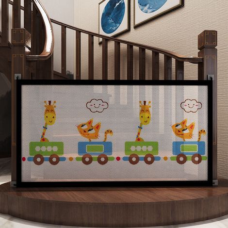 Cancelletto di sicurezza CHOYCLIT, cancelletto di sicurezza per bambini stampato espandibile (L89cmH85cm), cancelletto di sicurezza per scale migliorato, cancelletto di sicurezza per bambini rimovibil (1/3)