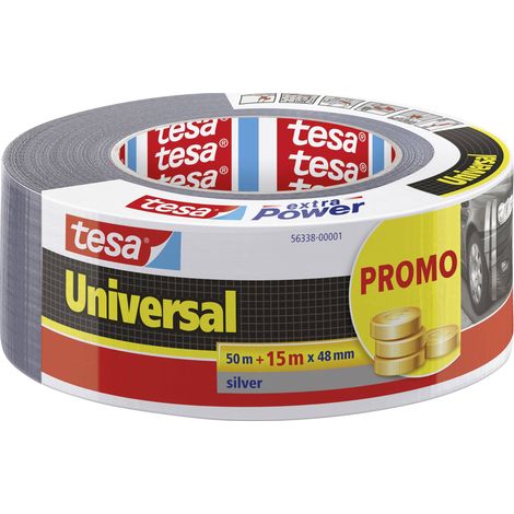 tesa UNIVERSAL 56338-00001-01 Ruban adhésif toilé argent (L x l) 65 m x 48 mm 1 pc(s) W813662 (1/5)