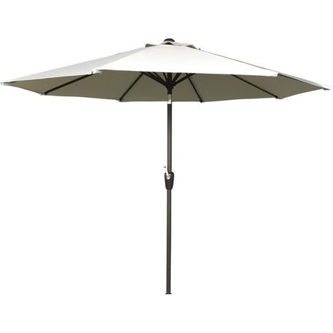 Signature Weave 2.5m Table Parasol Sun Shade Umbrella With Tilt Beige Canopy (1/3)