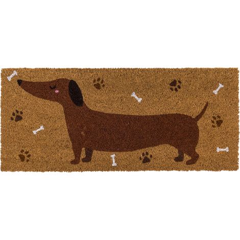 Paillasson teckel en fibre de coco 70 × 30 cm (1/2)