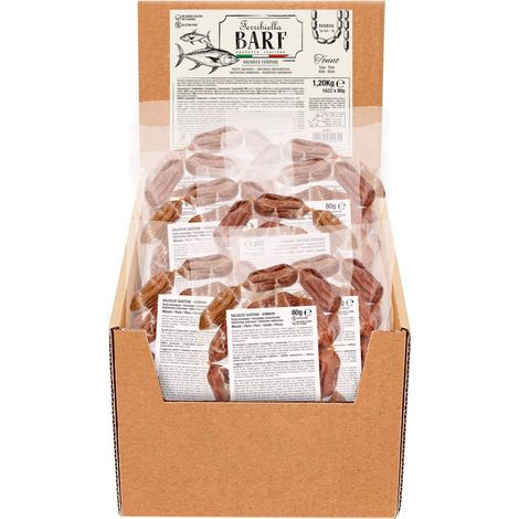Salsicce BonBon gusto tonno per cani 15 pacchi da 80 g l'uno