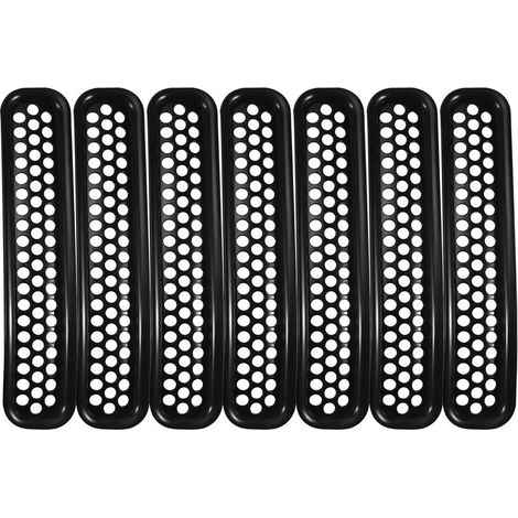 Wabenförmiger Frontgrill-Einsatz für TJ- und Unlimited-Modelle der Baujahre 1997–2006 – (7-teiliges Set)