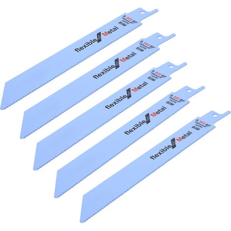 Kit de 5 lames de scie alternative en métal pour le travail du bois, outil électrique 150 mm / 5,9 pouces S922BF (1/5)