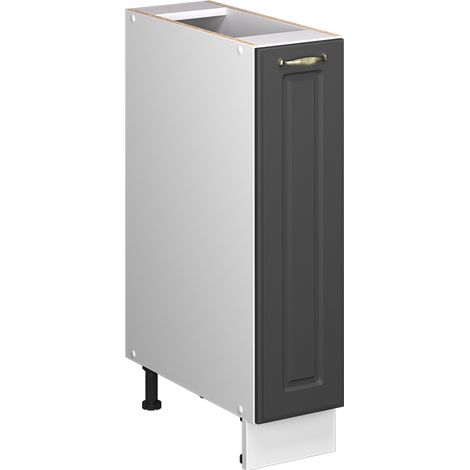 Armadio cucina dispensa alto Fame-Line, Oro-antracite rustico/Bianco, 20 cm senza piano di lavoro, Vicco (1/5)