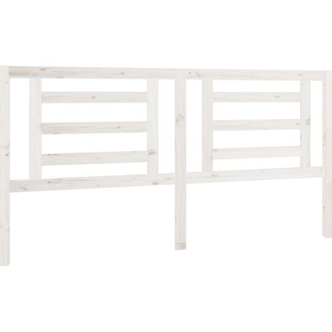Cabecero accesorio para dormir mueble dormitorio 186 x 4 x 100 cm madera de pino blanco TDL0203764