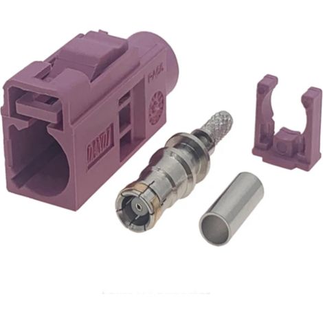 Connecteur Fakra pour câble RG316 code-H droit