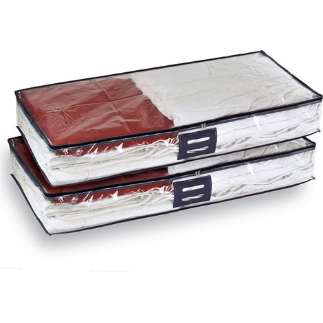 CASÂME - Housses de rangement 100 x 15 x 48 cm - lot de 2 (1/3)