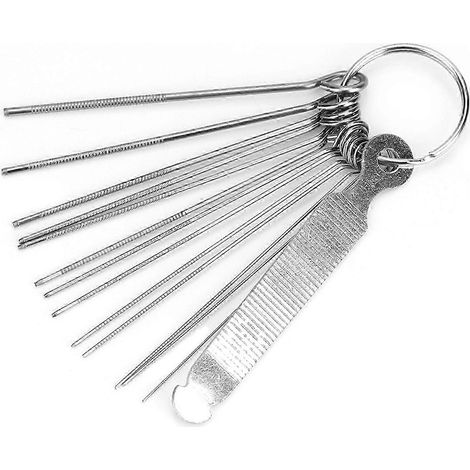 Lime pour sillet de chevalet de guitare, jeu de 13 limes, accessoires pour kit d'outils, ukulélé intelligent (1/5)