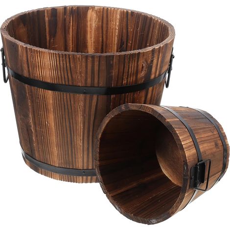 pièces de papier peint rustique en bois pour décorations (1/5)