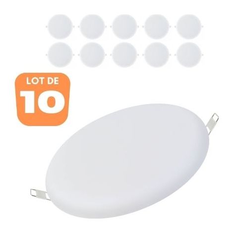 Lot de 10 spots SMD LED sans cadres 8W 6400K (1/5)