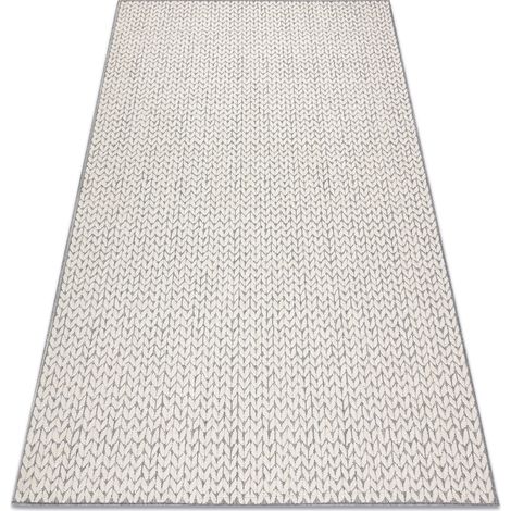Carpet SPRING 20467332 Herringbone sisal, looped - cream beige 200x290 cm
