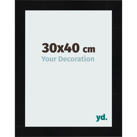 yd. - Cadre photo 30x40 - Noir Brillant - MDF - Pisa (1/5)