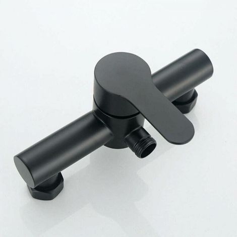 Black Bathtub Shower Faucet Stainless Steel Bathroom Bathtub Shower Faucet Shower Head Wall Mounted Mixer Tap (1/5)
