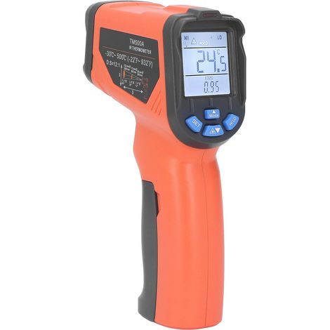 Thermomètre infrarouge sans contact, thermomètre à main LCD rétroéclairé haute précision, pistolet de température industrielle (1/5)