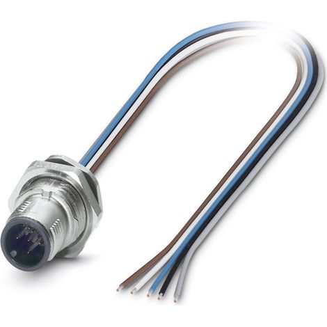 Phoenix Contact 1419645 Sensor-/Aktor-Einbausteckverbinder M12 Stecker, Einbau 0.50 m Polzahl Sensor