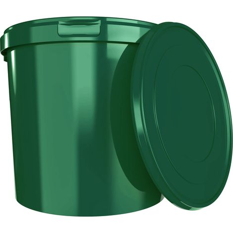 Seau avec couvercle 10 litres en vert - 1 pièce (1/5)