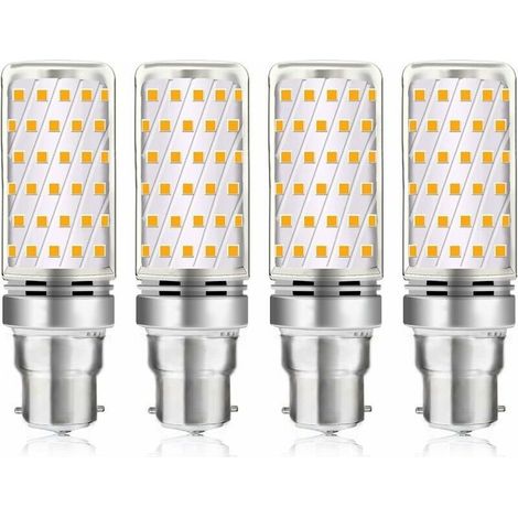 B22 LED Light Bulb 16W Cool White 6000K, 1600LM, Equivalent to 100W-120W Halogen, AC 230V, B22 Garage/Studio Light Bulb, Non-Dimmable, Pack of 4 [Energy Class A] (1/5)
