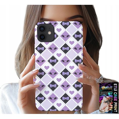 Hülle für iPhone 13 mini – modische Herz-Schleifen + Glas (1/5)