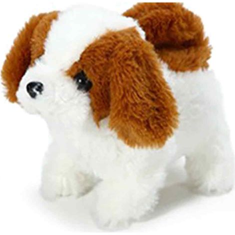 Chien en peluche électrique réaliste, chien intelligent qui aboie et marche, jouet en peluche pour enfants, jouet animal en peluche (1/5)
