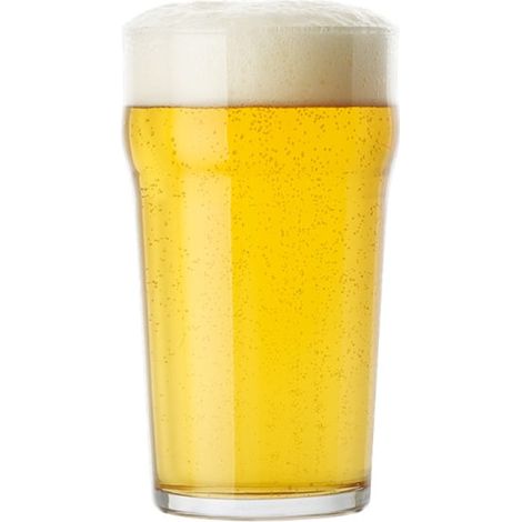 Lot de 4 verres à bière sans profil / Verre à bière - 57 cl - 1 pinte (1/4)