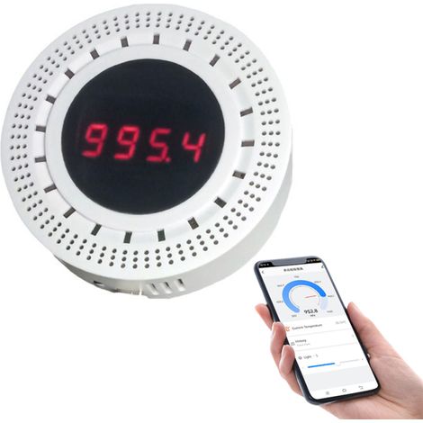 Capteur de pression atmosphérique intelligent avec fonction de détection de température et d'humidité - Dispositif domotique intégré (1/5)