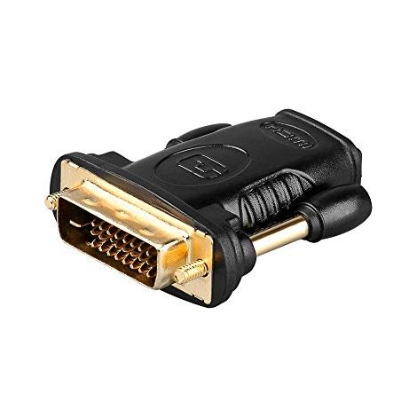 Adattatore video Goobay  DVI digitale a 24+1 pin  Maschio  HDMI tipo A a 19 pin  Femmina (1/3)