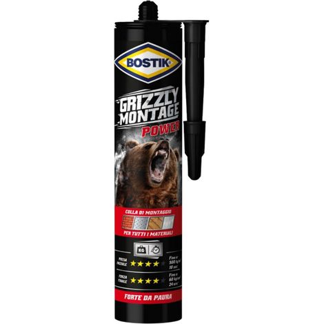 Bostik COLLA GRIZZLY MONTAGE POWER 370GR CARTUCCIA (1/5)