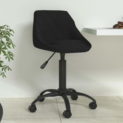 vidaXL Silla de comedor de terciopelo negro (1/5)