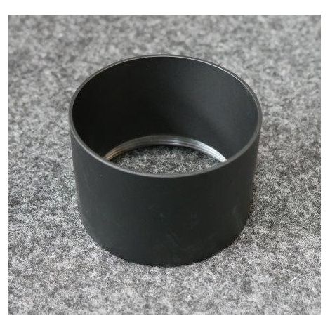 Collerette tubulaire noire à visser Ø 65x45mm (à l'unité) pour projecteur Rafale 22W noir TRAJECTOIRE (1/2)