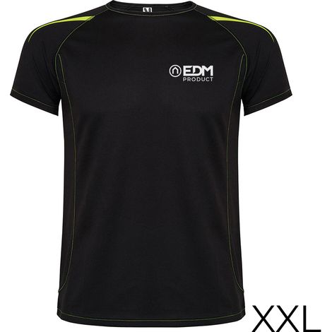 Camiseta deportiva negra talla-xxl roly
